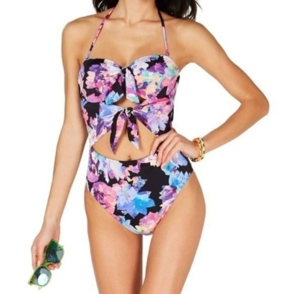 Bar III One Piece (XS) Floral Swimsuit Beach Bathing Suit BRAND NEW